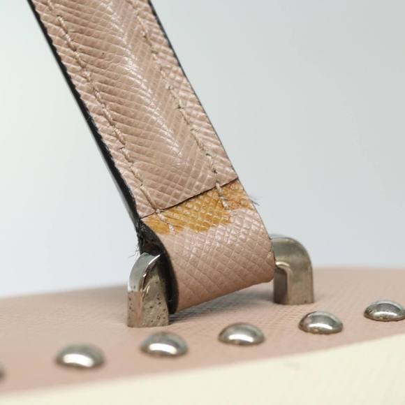 PRADA Hand Bag Safiano leather Pink Auth bs15840 - Picture 9 of 16